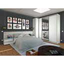 Ver imagem 1 de Quarto de Casal com Guarda Roupa com Espelho, Cabeceira e Mesa de Cabeceira Prime Luciane Móveis