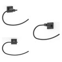 Ver imagem 1 de Kit com 3 Toalheiro Anel New Elite Modernidade Ao Seu Banheiro Preto/Matte