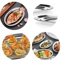 Ver imagem 6 de Bandeja Travessa Oval Rasa Inox Servir Parmegiana Peixe 34cm
