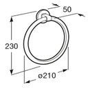 Ver imagem 2 de Kit com 3 Toalheiro Anel para Banheiro Hotels 2.0