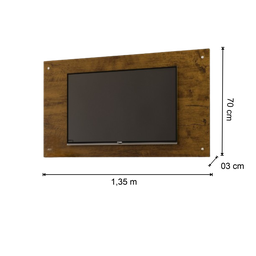 Painel Minimalista para Tv até 50 Polegadas Star 1,32x70cm Canela - 2