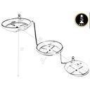 Ver imagem 3 de Jardim Vertical: Suporte de Parede Branco para 3 Vasos | Decoração Sofisticada e Prática! Direito