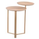 Ver imagem 2 de Mesa Lateral Industrial Chanfrada Artesano 44 Cm (largura) 2 Tampos Mdp Hanover (mel) Pé Aço