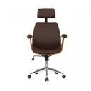 Ver imagem 5 de Kit 10 Cadeiras de Escritório Presidente Giratória com Apoia Cabeça Office Lisboa