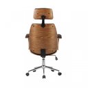 Ver imagem 3 de Kit 10 Cadeiras de Escritório Presidente Giratória com Apoia Cabeça Office Lisboa