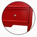 Ver imagem 6 de Cômoda para Quarto em MDF 3 Gavetas Amsterdã Vermelho/Amêndoa