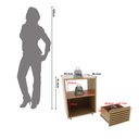 Ver imagem 5 de Mesa de Cabeceira Ripada com 1 Gaveta e 1 Nicho Cm8042