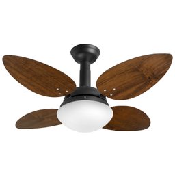 Ventilador de Teto Jet Venti-delta Preto 4Pás Imbuia 220 V - 1