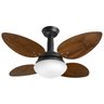 Ventilador de Teto Jet Venti-delta Preto 4Pás Imbuia 220 V - 1