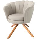 Ver imagem 5 de Kit Duas Poltronas Giratórias Pétala em Linho Premium 08-cru Sua Casa Decorações
