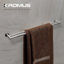 Ver imagem 4 de Toalheiro Duplo 80 Cm Inox - Kromus Me0212-80