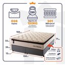 Ver imagem 3 de Cama Box Quartzo Molas Ensacadas Queen 158x198 King House