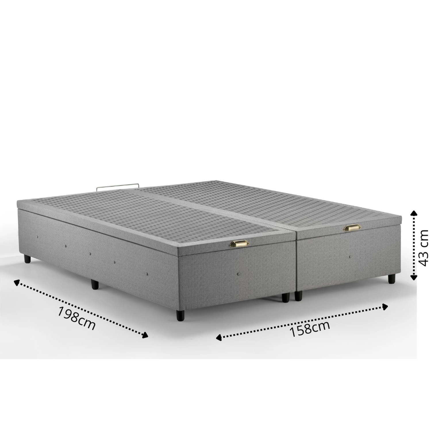 Box Baú Premium Queen 198cm X 158cm X 43cm - 3