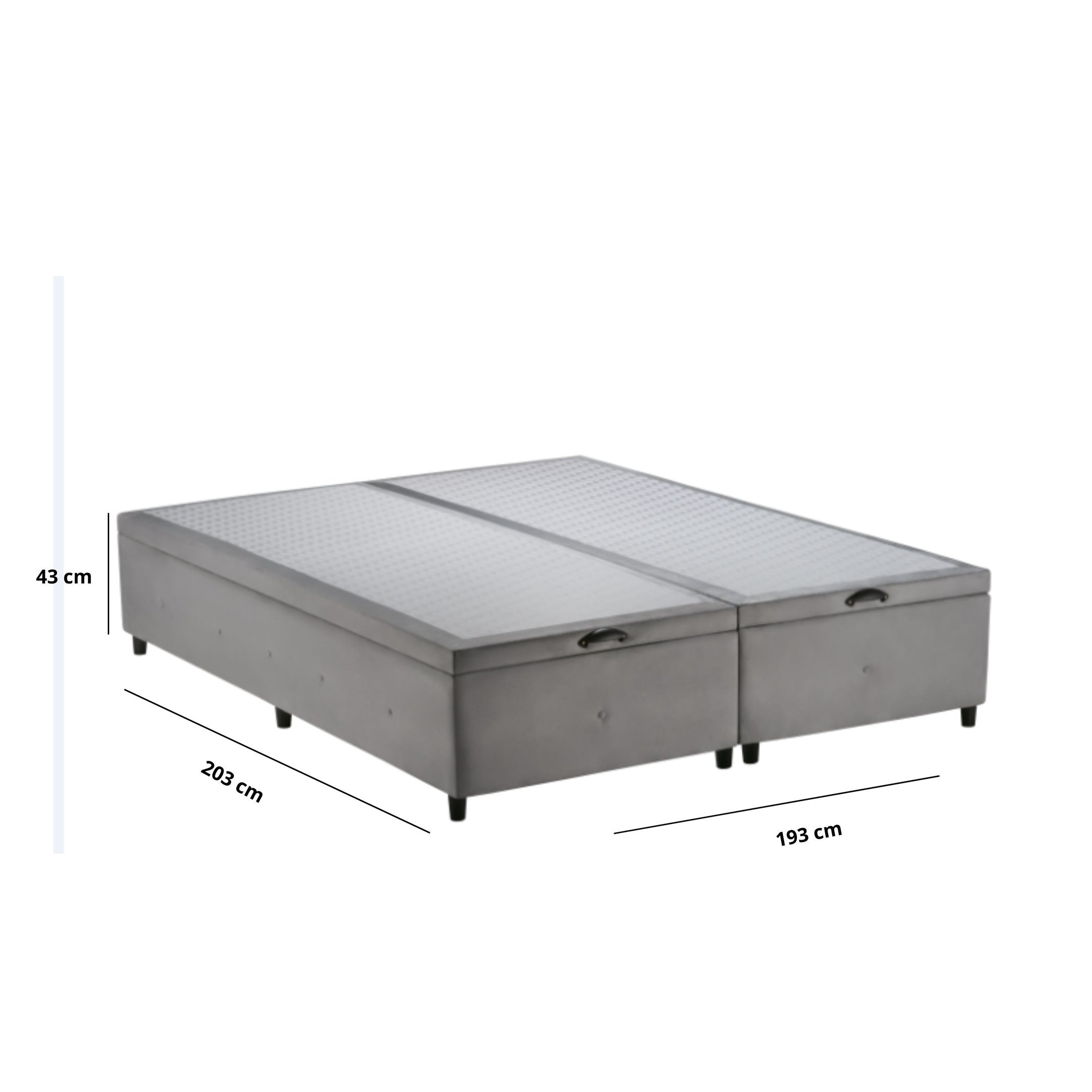 Base Box Baú King Premium 203x193cm - 3