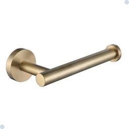 Kit Acessórios para Banheiro Aço Inox Acabamento Redondo Dourado Gold 4 Peças - 10