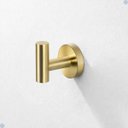 Ver imagem 5 de Kit Acessórios para Banheiro Aço Inox Acabamento Redondo Dourado Gold 4 Peças