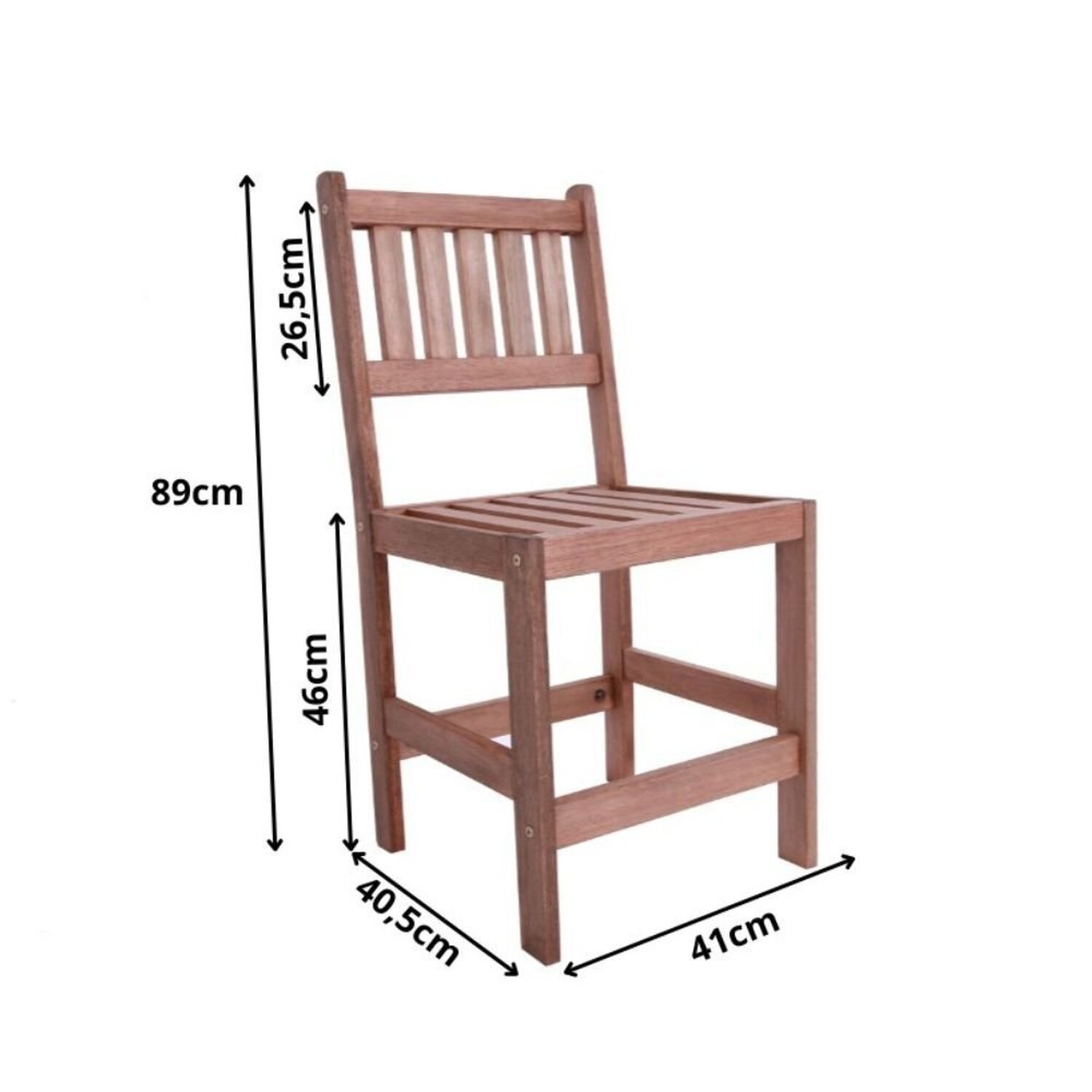 Cadeira Fiera Madeira Maciça - 4