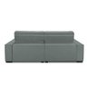 Sofa Retratil Reclinavel 2 Lugares 2,00 Vitória Veludo Cinza Claro Lansofbr - 5