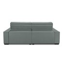 Ver imagem 5 de Sofa Retratil Reclinavel 2 Lugares 2,00 Vitória Veludo Cinza Claro Lansofbr