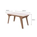 Ver imagem 3 de CONJUNTO SALA DE JANTAR DANDARA 1,56 COM 6 CADEIRAS AMÊN 74B