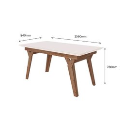 CONJUNTO SALA DE JANTAR DANDARA 1,56 COM 6 CADEIRAS AMÊN 74B - 3