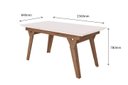 Ver imagem 3 de CONJUNTO SALA DE JANTAR DANDARA 1,56 COM 6 CADEIRAS AMÊN 74B