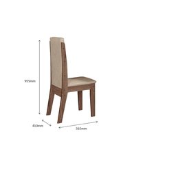CONJUNTO SALA DE JANTAR DANDARA 1,56 COM 6 CADEIRAS AMÊN 74B - 4