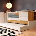 Ver imagem 5 de Berço Multifuncional Com Cômoda Acoplada + Colchão Coleção Sol e Mar