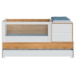 Berço Multifuncional Com Cômoda Acoplada + Colchão Coleção Sol e Mar - 10