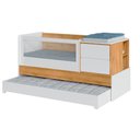 Ver imagem 4 de Berço Multifuncional Com Cômoda Acoplada + Colchão Coleção Sol e Mar