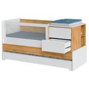 Ver imagem 3 de Berço Multifuncional Com Cômoda Acoplada + Colchão Coleção Sol e Mar