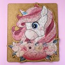 Ver mais imagens de Quebra Cabeça 84 Peças Mdf com Moldura Brinquedo Infantil Nível Intermediário Unicórnio