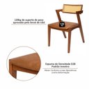 Ver imagem 7 de Kit 2 Cadeiras de Madeira Maciça com Assento Estofado Zahara Living Outdoor Espresso Móveis