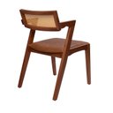 Ver imagem 2 de Kit 2 Cadeiras de Madeira Maciça com Assento Estofado Zahara Living Outdoor Espresso Móveis
