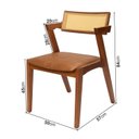Ver imagem 5 de Kit 2 Cadeiras de Madeira Maciça com Assento Estofado Zahara Living Outdoor Espresso Móveis