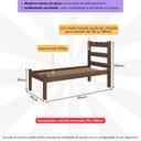 Ver imagem 4 de Cama de Solteiro Madeira Maciça com Colchão Incluso Multimóveis