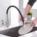 Ver imagem 7 de Torneira Flexível para Cozinha, Bancada Quente e Frio Monocomando com Arejador Fc-16