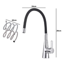 Ver mais imagens de Torneira Flexível para Cozinha, Bancada Quente e Frio Monocomando com Arejador Fc-16