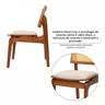 Kit 4 Cadeiras em Madeira Maciça Tauari e Rattan com Assento Estofado Daren Living Outdoor   - 9