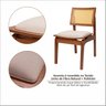 Kit 6 Cadeiras de Madeira Maciça Tauari e Rattan Natural Assento Estofado Daren Living Outdoor Espre - 8