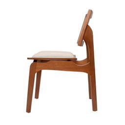 Kit 6 Cadeiras de Madeira Maciça Tauari e Rattan Natural Assento Estofado Daren Living Outdoor Espre - 13