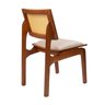 Kit 6 Cadeiras de Madeira Maciça Tauari e Rattan Natural Assento Estofado Daren Living Outdoor Espre - 14