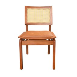 Conjunto com 6 Cadeiras de Madeira 100% Maciça Tauari e Rattan Natural com Assento Estofado Daren Li - 15