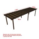 Ver imagem 5 de Kit Policarbonato Bronze 4mm 7,00m X 2,00m - Perfis Naturais