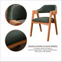 Ver mais imagens de Kit 8 Cadeiras de Madeira Maciça Tauari, Estofada e Braço com Corda Náutica Bélgica Espresso Móveis