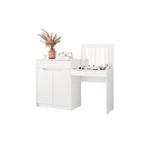 Penteadeira Escrivaninha Trend 2 Portas Branco - Abz