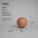 Ver imagem 3 de Esfera Grande Decorativa de Cerâmica para Sala e Mesa Mocha Mousse