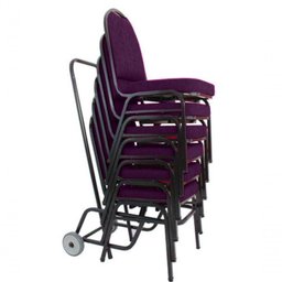 06 Cadeiras para Hotel e Auditório Linha Hotel Roxo - 1