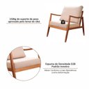 Ver imagem 5 de Poltrona de Madeira Maciça Tauari e Corda Naútica e Estofada Imani Living Outdoor