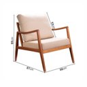 Ver imagem 3 de Poltrona de Madeira Maciça Tauari e Corda Naútica e Estofada Imani Living Outdoor